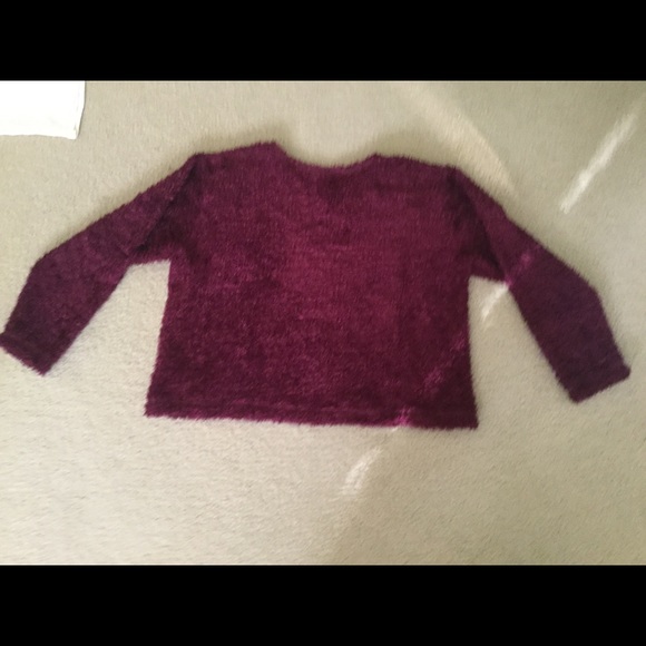 Burgundy Sweater Size L Karen Kane - Picture 3 of 5